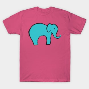Teal Elephant T-Shirt